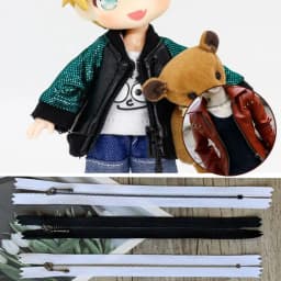 Doll Clothing Zipper Mini Zipper DIY Handmade Sewing Scrapbooking Garment Applique DIY Doll Clothes Accessory Length 10cm/12cm
