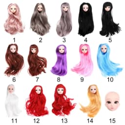 Toys Long Hairstyles Multiple Color 1/6 BJD 30 Dolls Joint Doll Head DIY Head Wear Ancient Doll Accessories