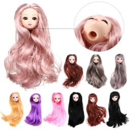 Toys Long Hairstyles Multiple Color 1/6 BJD 30 Dolls Joint Doll Head DIY Head Wear Ancient Doll Accessories