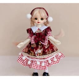 30cm Doll Clothes 1/6 Bjd Doll Clothes Lolita Style Princess Dress Up Clothes Accessories Toy Set Girls Kids Doll Toy Gift