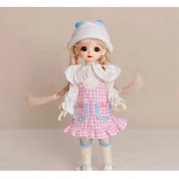 30cm Doll Clothes 1/6 Bjd Doll Clothes Lolita Style Princess Dress Up Clothes Accessories Toy Set Girls Kids Doll Toy Gift