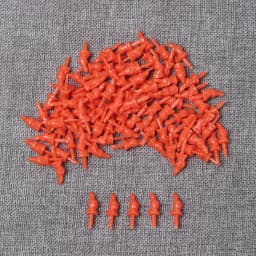 100Pcs Plastic Snowman Doll Red Nose DIY Stuffed Plush Animals Puppet Doll Noses Santa Claus Plush Toys Accessories