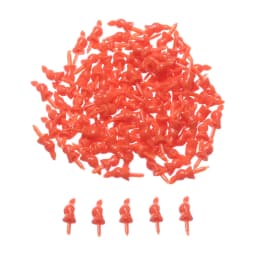 100Pcs Plastic Snowman Doll Red Nose DIY Stuffed Plush Animals Puppet Doll Noses Santa Claus Plush Toys Accessories