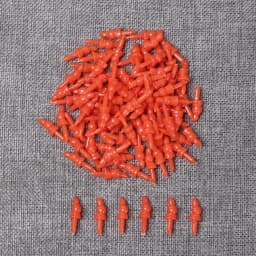 100Pcs Plastic Snowman Doll Red Nose DIY Stuffed Plush Animals Puppet Doll Noses Santa Claus Plush Toys Accessories