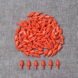 100Pcs Plastic Snowman Doll Red Nose DIY Stuffed Plush Animals Puppet Doll Noses Santa Claus Plush Toys Accessories