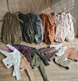 2026 Dula Handmade Doll Clothes Work Pants Long Sleeved T-Shirt Vest Landazz Blythe OB24 OB22 OB11 Azone 1/6 Doll