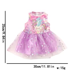 Lovely Yarn Skirt Series Doll Accessories Dress Uniclorn Fawn Kitten Heart Clothes For 18 Inch Dolls 43cm Baby New Born Doll Toy
