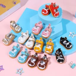 5.5cm Bow Decorate Doll Shoes Casual Shoes Bow PU Leather Shoes Fit For 14 Inches Doll 7-14 Years Old Gifts Doll Accessories