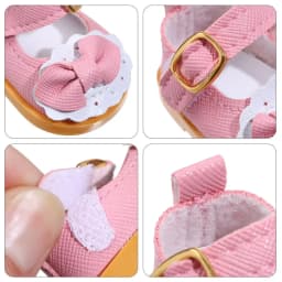 5.5cm Bow Decorate Doll Shoes Casual Shoes Bow PU Leather Shoes Fit For 14 Inches Doll 7-14 Years Old Gifts Doll Accessories