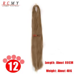 Azure Milk Silk Doll Hair Synthetic Wig 80CM Black Brown Red Hair Transplant Hair Bundle Handmade Wig Material