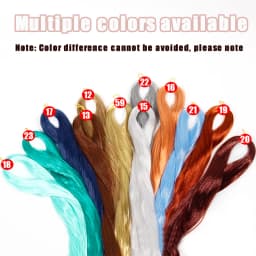 Azure Milk Silk Doll Hair Synthetic Wig 80CM Black Brown Red Hair Transplant Hair Bundle Handmade Wig Material