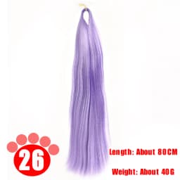 Azure Milk Silk Doll Hair Synthetic Wig 80CM Black Brown Red Hair Transplant Hair Bundle Handmade Wig Material