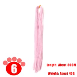 Azure Milk Silk Doll Hair Synthetic Wig 80CM Black Brown Red Hair Transplant Hair Bundle Handmade Wig Material