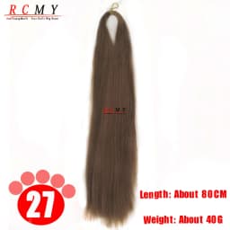 Azure Milk Silk Doll Hair Synthetic Wig 80CM Black Brown Red Hair Transplant Hair Bundle Handmade Wig Material