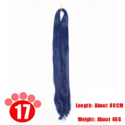Azure Milk Silk Doll Hair Synthetic Wig 80CM Black Brown Red Hair Transplant Hair Bundle Handmade Wig Material