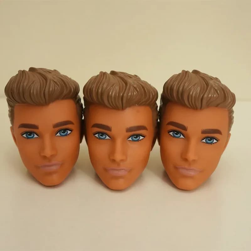 1 Pieces 30cm Ken Doll's Head Tan Skin Head Accessories Toys for Children