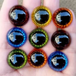 20pcs/lot 3D Laser Safety Eyes For Crochet Amigurumi Toys Glitter Packs Knitting Doll Eyes For Plush Toy Accessories