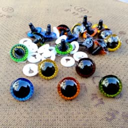 20pcs/lot 3D Laser Safety Eyes For Crochet Amigurumi Toys Glitter Packs Knitting Doll Eyes For Plush Toy Accessories
