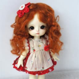 Messy Baby Curly  Soft Wave Mohair BJD Wigs  JD738  1/12 1/8 1/6 1/4 1/3 OB11 YOSD MSD SD DOD Nature Curly Doll Hair