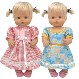 17" Reborn Baby Doll Clothes Set Rompers for 38 Cm Nenuco Doll Ropa Y Su Hermanita Toys Oufits