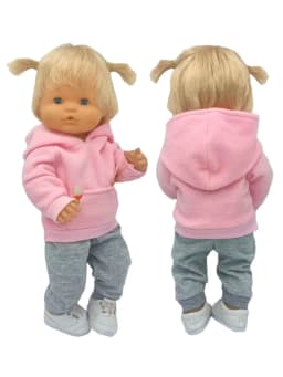 17" Reborn Baby Doll Clothes Set Rompers for 38 Cm Nenuco Doll Ropa Y Su Hermanita Toys Oufits