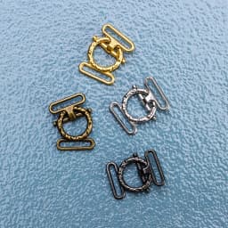 10Sets Metal Belt Buckles Mini Buttons Dolls Waistband Buckle Clip Tiny Buttons For Doll Clothes Bags Sewing Tri-glide Buckle
