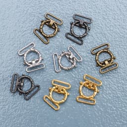10Sets Metal Belt Buckles Mini Buttons Dolls Waistband Buckle Clip Tiny Buttons For Doll Clothes Bags Sewing Tri-glide Buckle