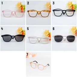 8.5/9.5cm Fashion Glasses For 15cm/20cm Dolls Cute Round Frame Plush Doll Eyeglasses for 1/3 1/4 BJD Mini Plush Doll Accessories