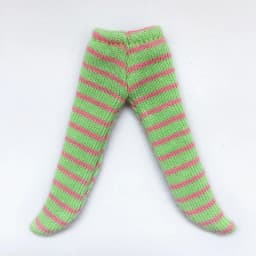 OB11 Doll Socks Cute High Waist Legging Stockings With striped Accessories For 11cm/ 4" OB11 Doll, Gsc, Molly, Dod doll Body