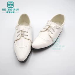 9--11cm Toys Doll Shoes Fits 68--70cm BJD Doll Uncle 1/3 Spherical Joint Doll Pointed Toe Shoes Black White