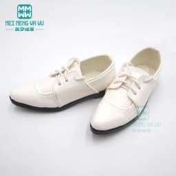 9--11cm Toys Doll Shoes Fits 68--70cm BJD Doll Uncle 1/3 Spherical Joint Doll Pointed Toe Shoes Black White