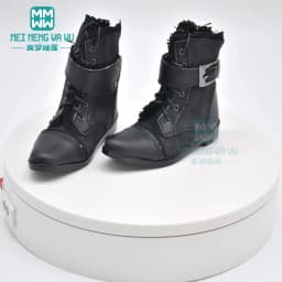 9--11cm Toys Doll Shoes Fits 68--70cm BJD Doll Uncle 1/3 Spherical Joint Doll Pointed Toe Shoes Black White