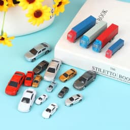 1:100-200 Dollhouse Miniature Car Truck Container Model Car Toy Doll Decor Toy игрушки для детей miniature items