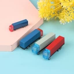 1:100-200 Dollhouse Miniature Car Truck Container Model Car Toy Doll Decor Toy игрушки для детей miniature items