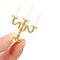 1:12 Scale Dollhouse Candle Holder Miniature Candlestick Doll Accessories Playing House Scene Model Photo Props Kidds Toy Gift