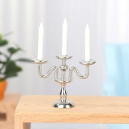 1:12 Scale Dollhouse Candle Holder Miniature Candlestick Doll Accessories Playing House Scene Model Photo Props Kidds Toy Gift