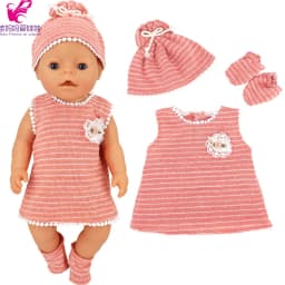 16 Inch Baby Doll Bathrobes 17 Inch Reborn Dolls Clothes Sleeping Wear