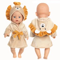 16 Inch Baby Doll Bathrobes 17 Inch Reborn Dolls Clothes Sleeping Wear