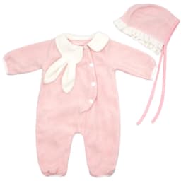 55cm Reborn Baby Doll Clothes Pink Cardigan Dress Cap 22" Doll Dress Skirt Toys Outfit