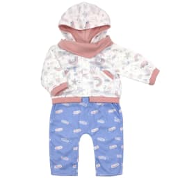 55cm Reborn Baby Doll Clothes Pink Cardigan Dress Cap 22" Doll Dress Skirt Toys Outfit