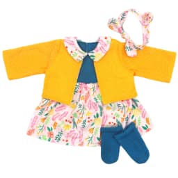 55cm Reborn Baby Doll Clothes Pink Cardigan Dress Cap 22" Doll Dress Skirt Toys Outfit