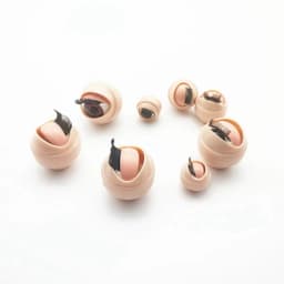 1Pair Doll Activity Eyes Doll Eyechips Silicone Simulation Active Eyeball DIY Doll Eyes with Eyelashes Doll Rolling Eyeballs