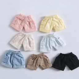 Fashion Doll Shorts For 1/11 OB11 Doll Mini Jeans Shorts Outfits Doll Clothes For 1/12 BJD Doll Casual Wear DIY Doll Accessories