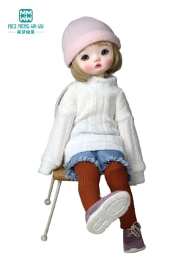 Fits 30cm 1/6 BJD Clothes YOSD MYOU Toys Spherical Joint Doll Fashion Sweaters, Leggings, Caps