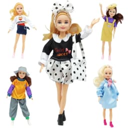 23cm Boy Doll Full Set 1/7 Kelly Sister Couple Doll with Clothes Girls Dress Up Toys Gifts