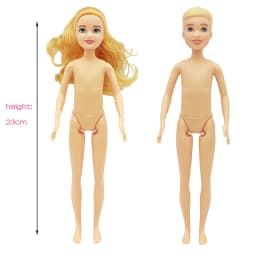 23cm Boy Doll Full Set 1/7 Kelly Sister Couple Doll with Clothes Girls Dress Up Toys Gifts