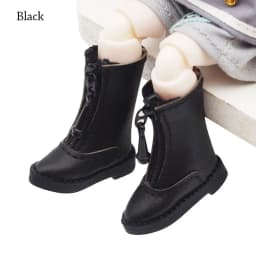 Obitsu11 Shoes Fashion Leather Boots Spike Toe Handmade Cowhide Dolls Shoes for 1/11 OB11 GSCbody9 Dolls Accessories Kids Toys