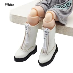 Obitsu11 Shoes Fashion Leather Boots Spike Toe Handmade Cowhide Dolls Shoes for 1/11 OB11 GSCbody9 Dolls Accessories Kids Toys
