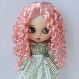 JD073 QBaby Eldorado Parting Long Curly Synthetic Mohair BJD Wig 9-10' 10-11” 11-12“ Pullip Blythes 18' AG Doll Accessies