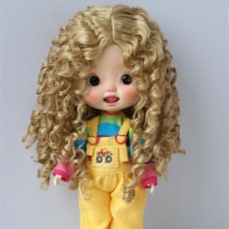 JD073 QBaby Eldorado Parting Long Curly Synthetic Mohair BJD Wig 9-10' 10-11” 11-12“ Pullip Blythes 18' AG Doll Accessies